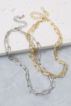 Double-Strand Chain Link Anklet