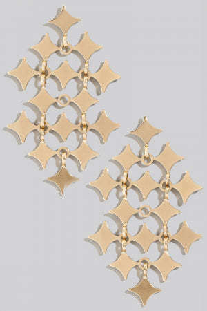 Cluster Sparkle Dangle Earrings